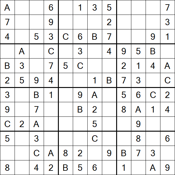 Sudoku 12x12 - Easy