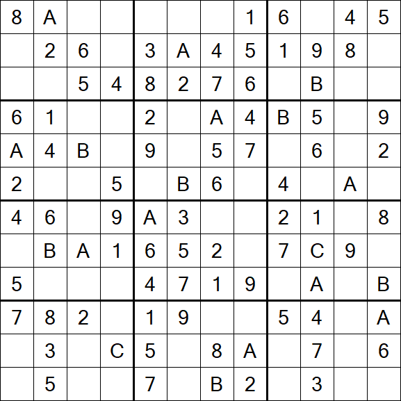 Sudoku 12x12 - Simple