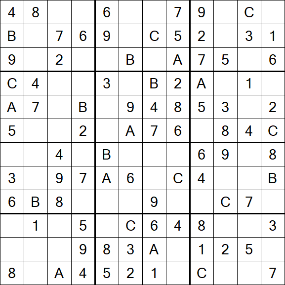 Sudoku 12x12 - Simple