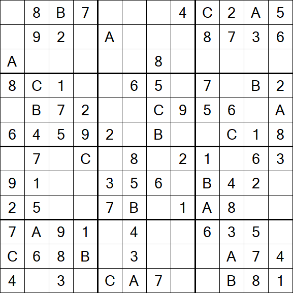 Sudoku 12x12 - Fácil