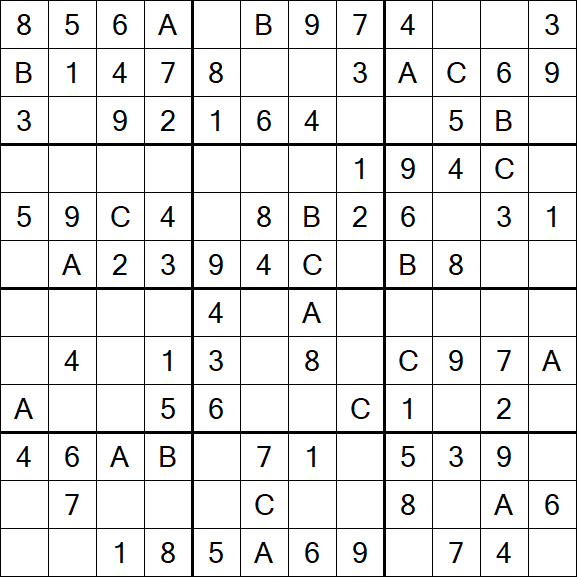 Sudoku 12x12 - Simple