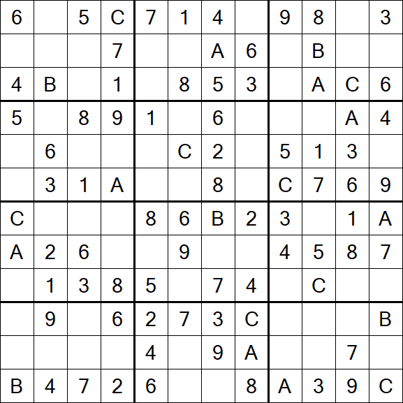 Sudoku 12x12 - Simple