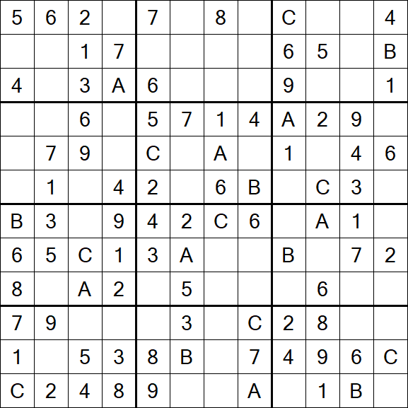 Sudoku 12x12 - Simple