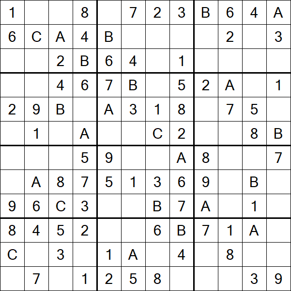 Sudoku 12x12 - Simple