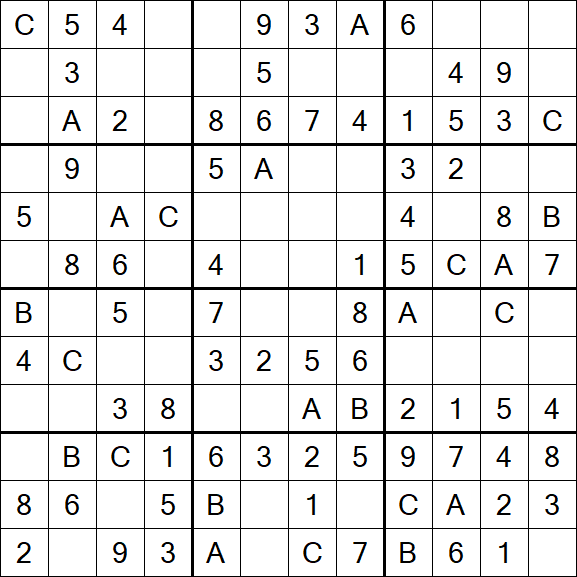 Sudoku 12x12 - Simple