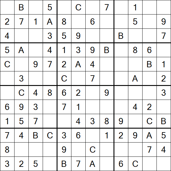 Sudoku 12x12 - Einfach