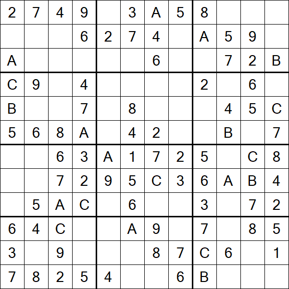 Sudoku 12x12 - Simple