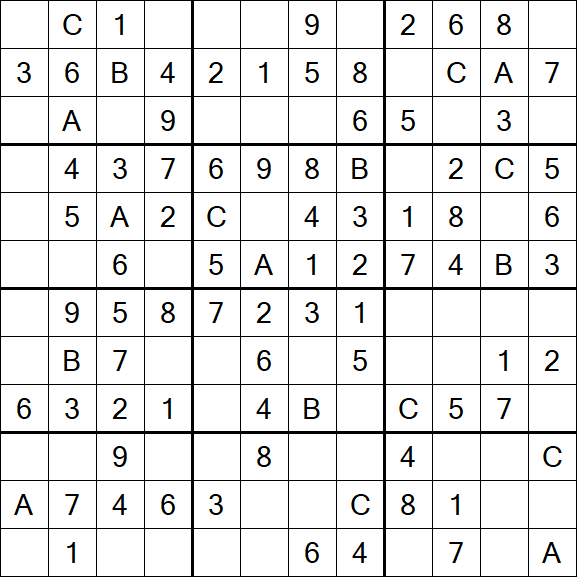 Sudoku 12x12 - Simple