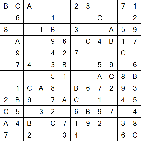 Sudoku 12x12 - Simple