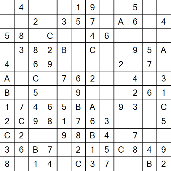Sudoku 12x12 - Simple