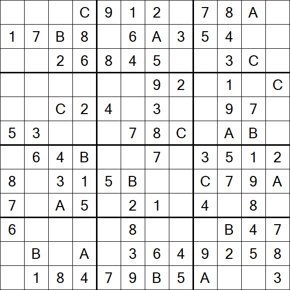 Sudoku 12x12 - Simple