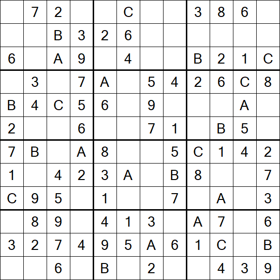 Sudoku 12x12 - Simple