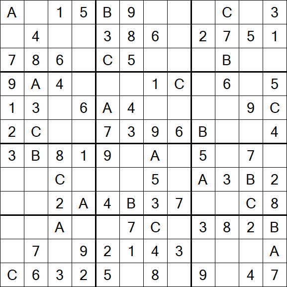 Sudoku 12x12 - Simple