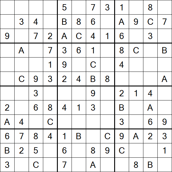 Sudoku 12x12 - Simple