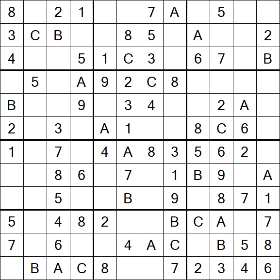 Sudoku 12x12 - Easy