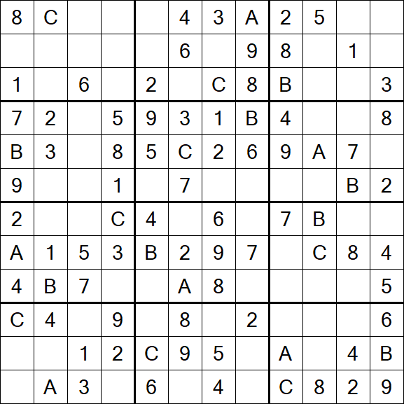 Sudoku 12x12 - Simple
