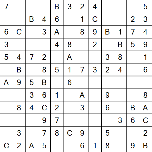 Sudoku 12x12 - Simple