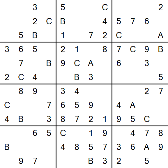 Sudoku 12x12 - Simple