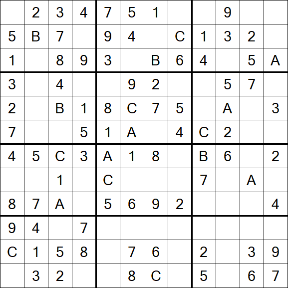 Sudoku 12x12 - Fácil