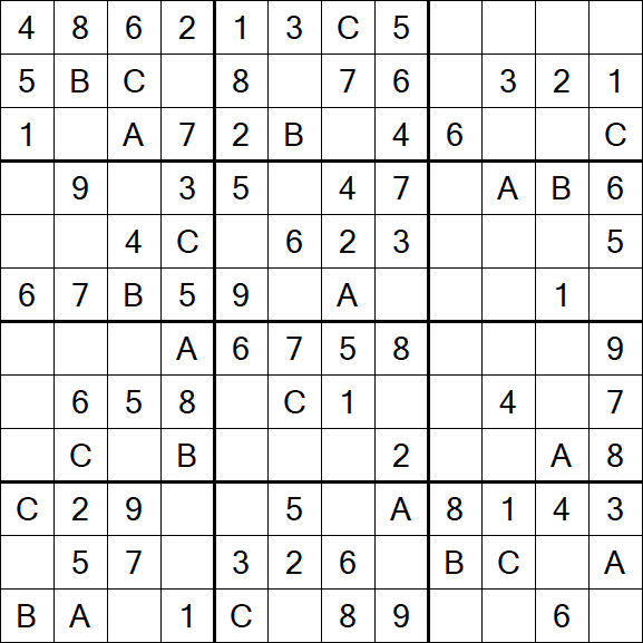 Sudoku 12x12 - Easy