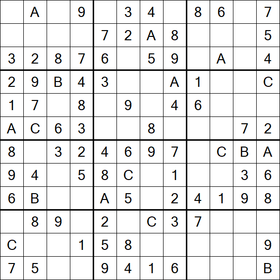 Sudoku 12x12 - Fácil