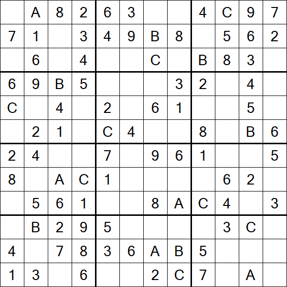 Sudoku 12x12 - Fácil