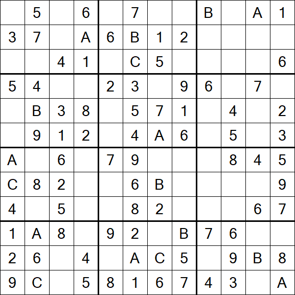 Sudoku 12x12 - Simple