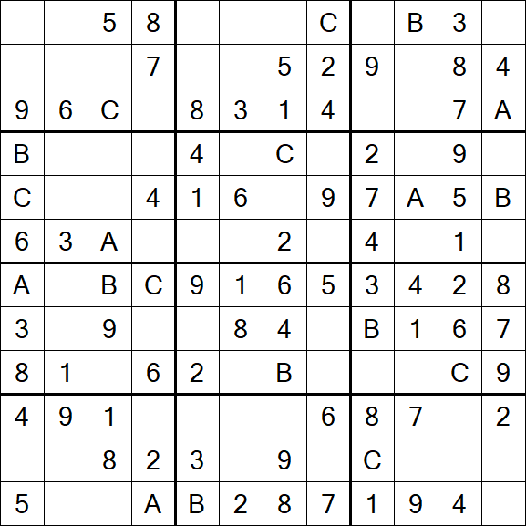 Sudoku 12x12 - Simple