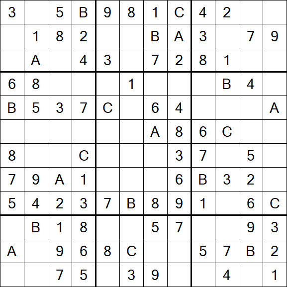 Sudoku 12x12 - Simple