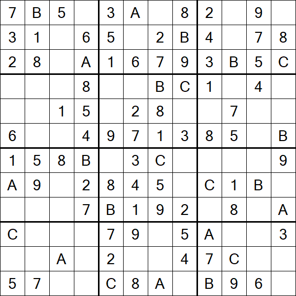 Sudoku 12x12 - Simple