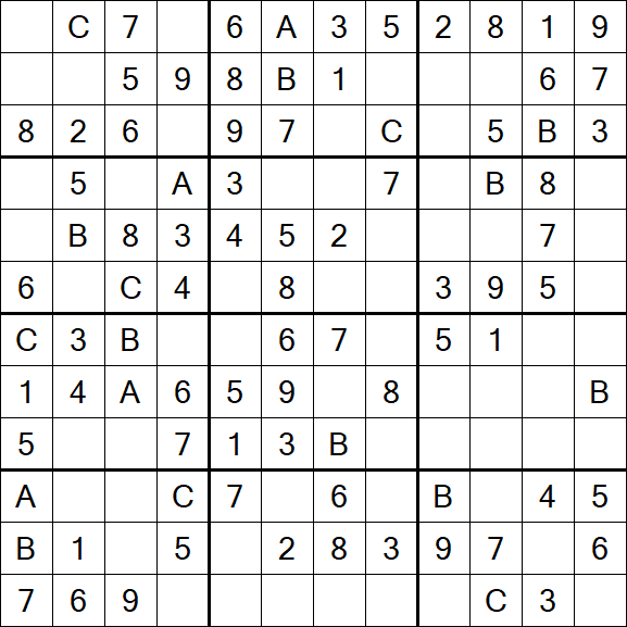 Sudoku 12x12 - Fácil