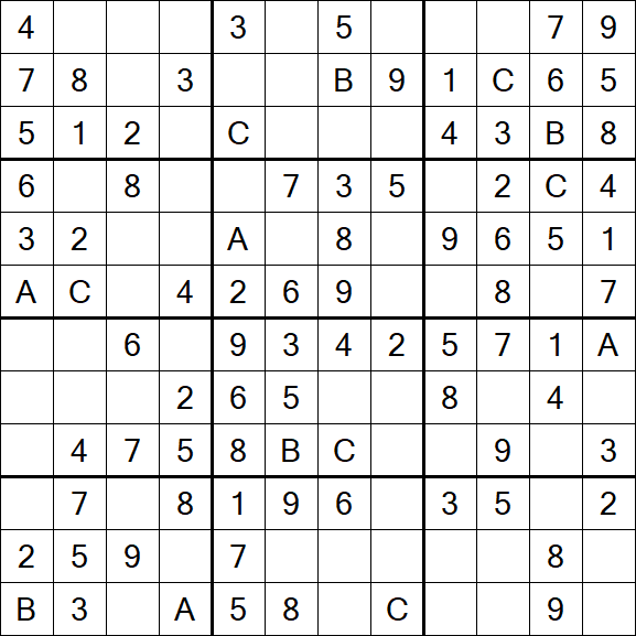 Sudoku 12x12 - Simple