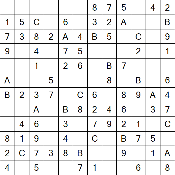 Sudoku 12x12 - Simple
