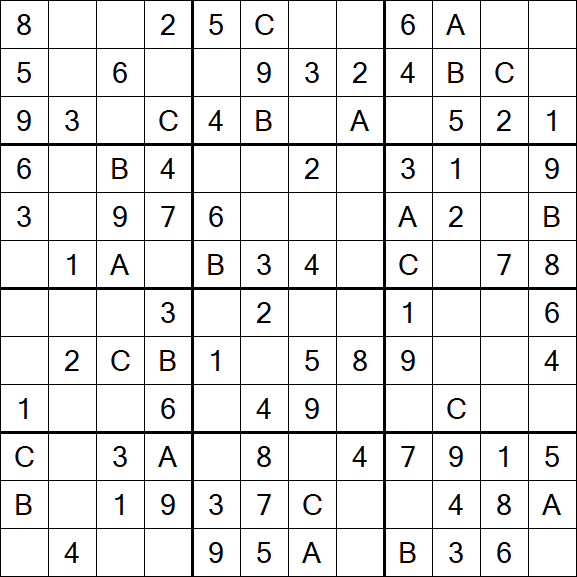 Sudoku 12x12 - Fácil