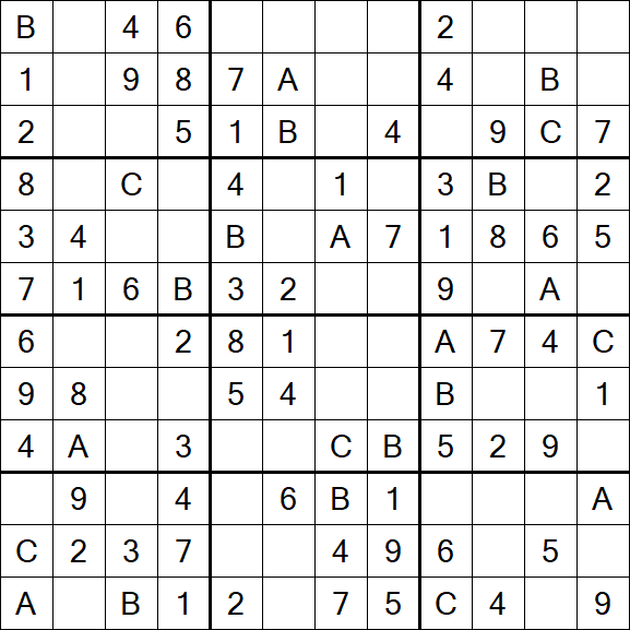 Sudoku 12x12 - Fácil