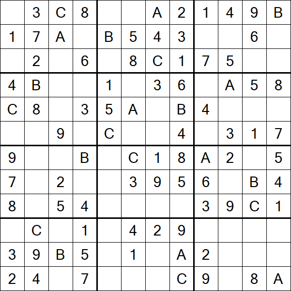 Sudoku 12x12 - Fácil