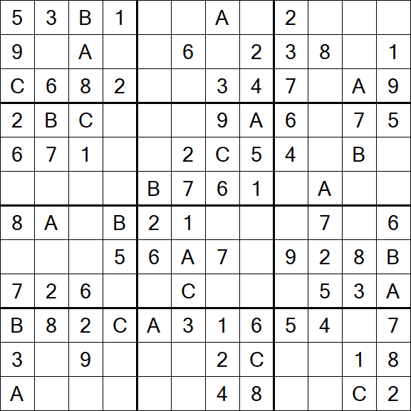 Sudoku 12x12 - Fácil