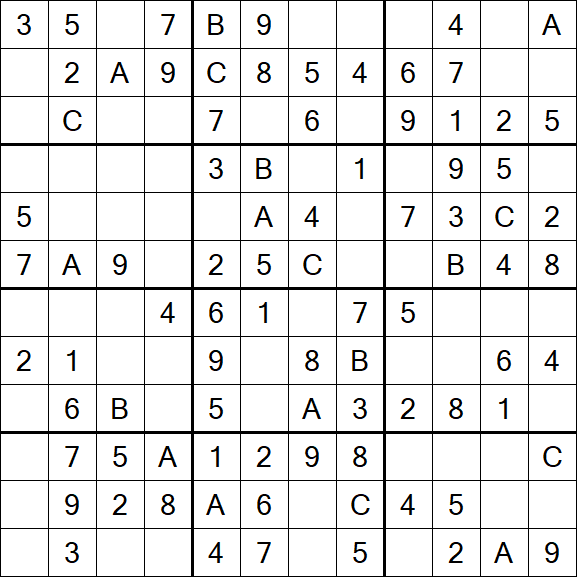 Sudoku 12x12 - Fácil