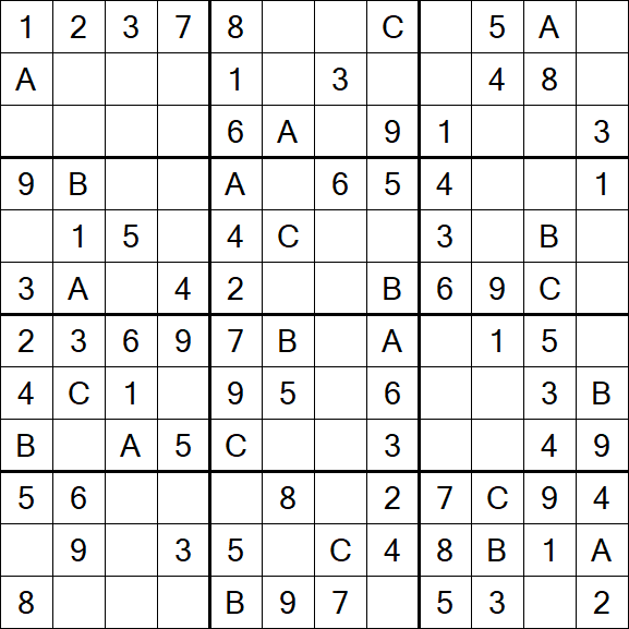 Sudoku 12x12 - Simple