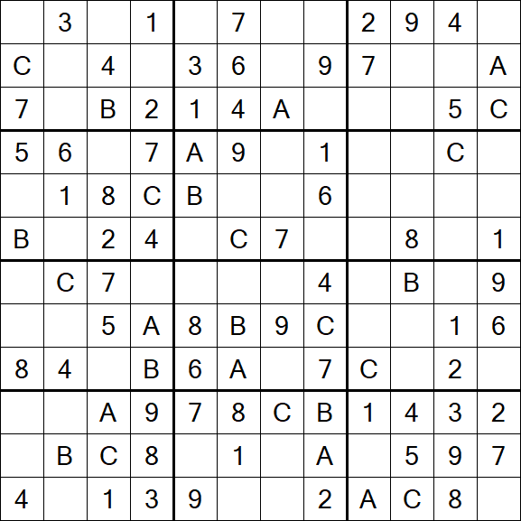 Sudoku 12x12 - Fácil