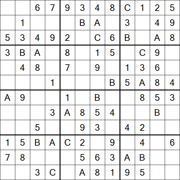 Sudoku 12x12 - Fácil