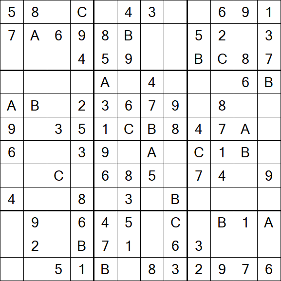 Sudoku 12x12 - Fácil