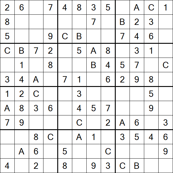 Sudoku 12x12 - Fácil