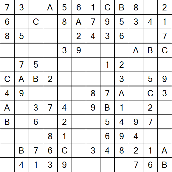 Sudoku 12x12 - Fácil