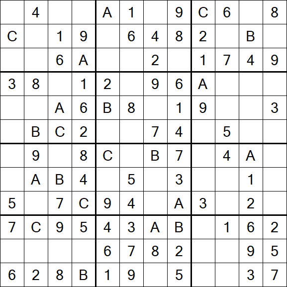 Sudoku 12x12 - Fácil