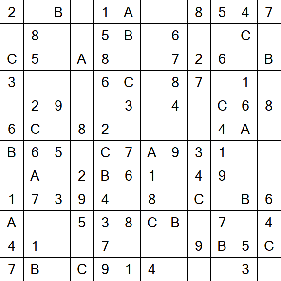 Sudoku 12x12 - Fácil