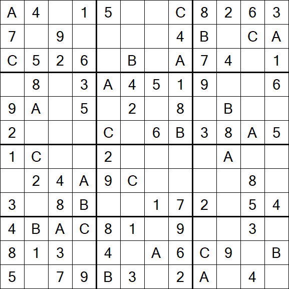 Sudoku 12x12 - Fácil