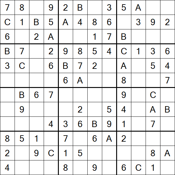 Sudoku 12x12 - Fácil