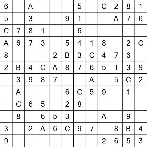 Sudoku 12x12 - Fácil