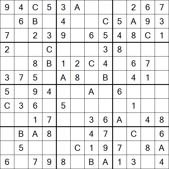 Sudoku 12x12 - Fácil